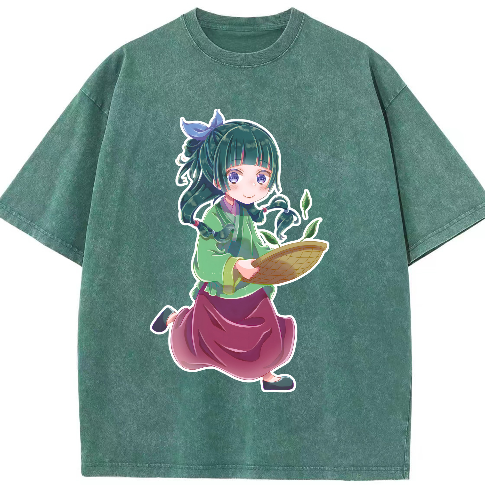 （画像用） 薬屋のひとりごと The Apothecary Diaries 綿100% ヴィンテージ風 半袖Tシャツ（フロントプリント）